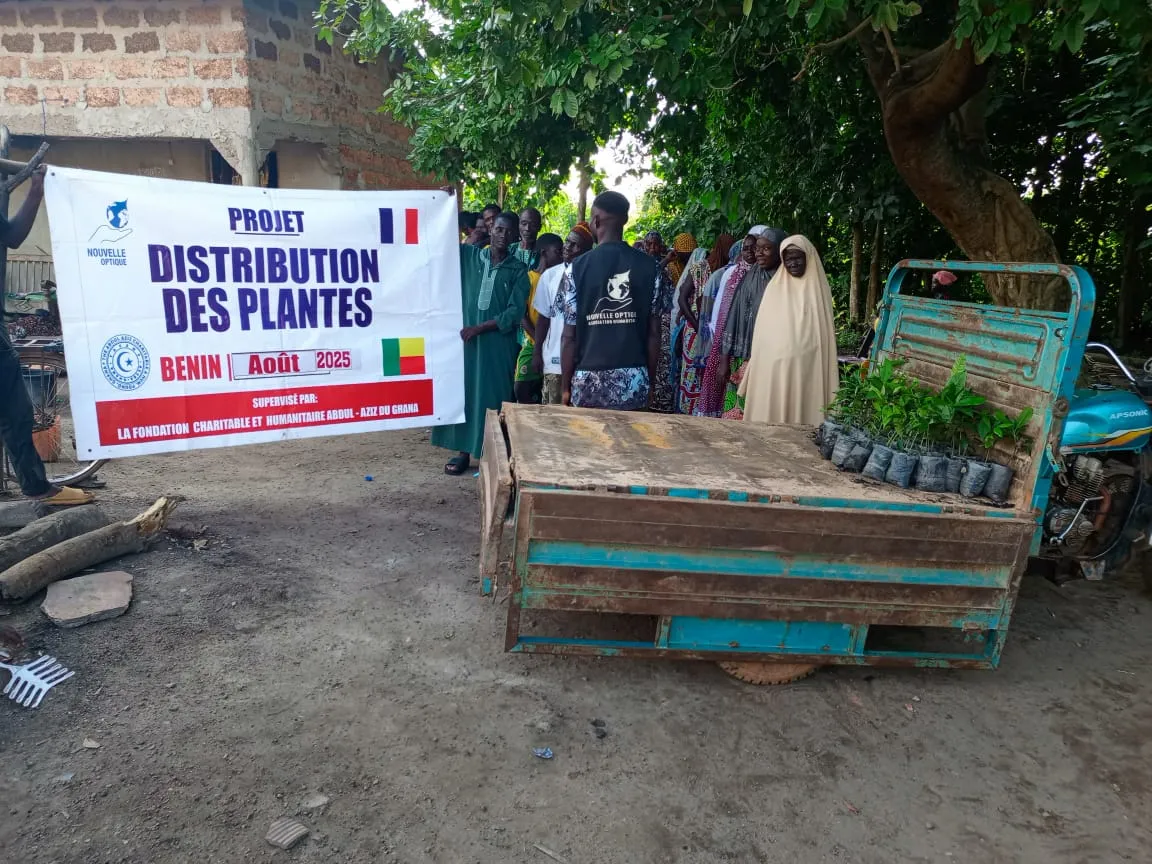Distribution de plants, Bénin