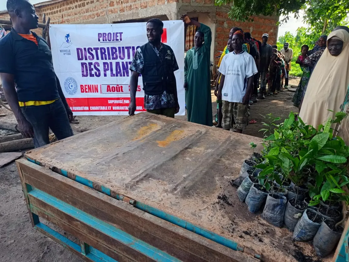 Distribution de plants, Bénin