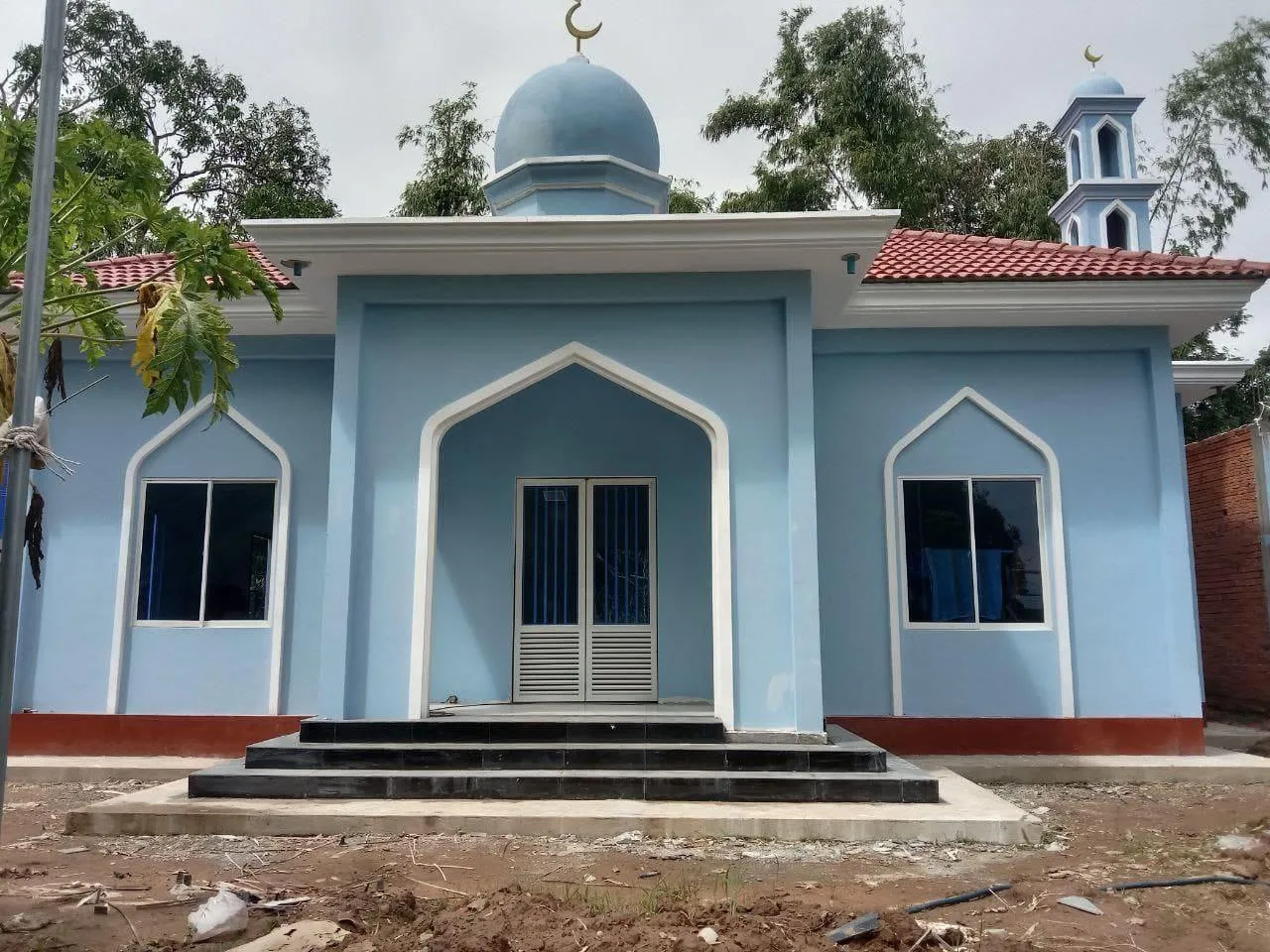 Construction d'une mosquée à Poum Treas, Cambodge