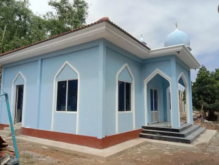 Construction d'une mosquée à Poum Treas, Cambodge