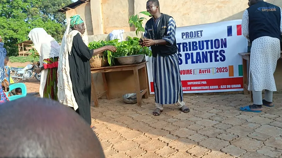 Distribution de plants, Côte d'Ivoire