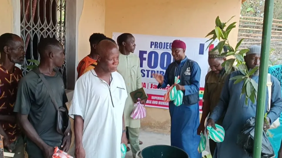 Distribution de repas, Ghana