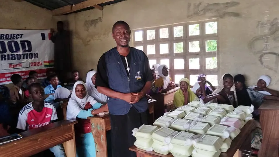 Distribution de repas, Ghana