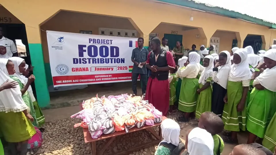 Distribution de repas, Ghana