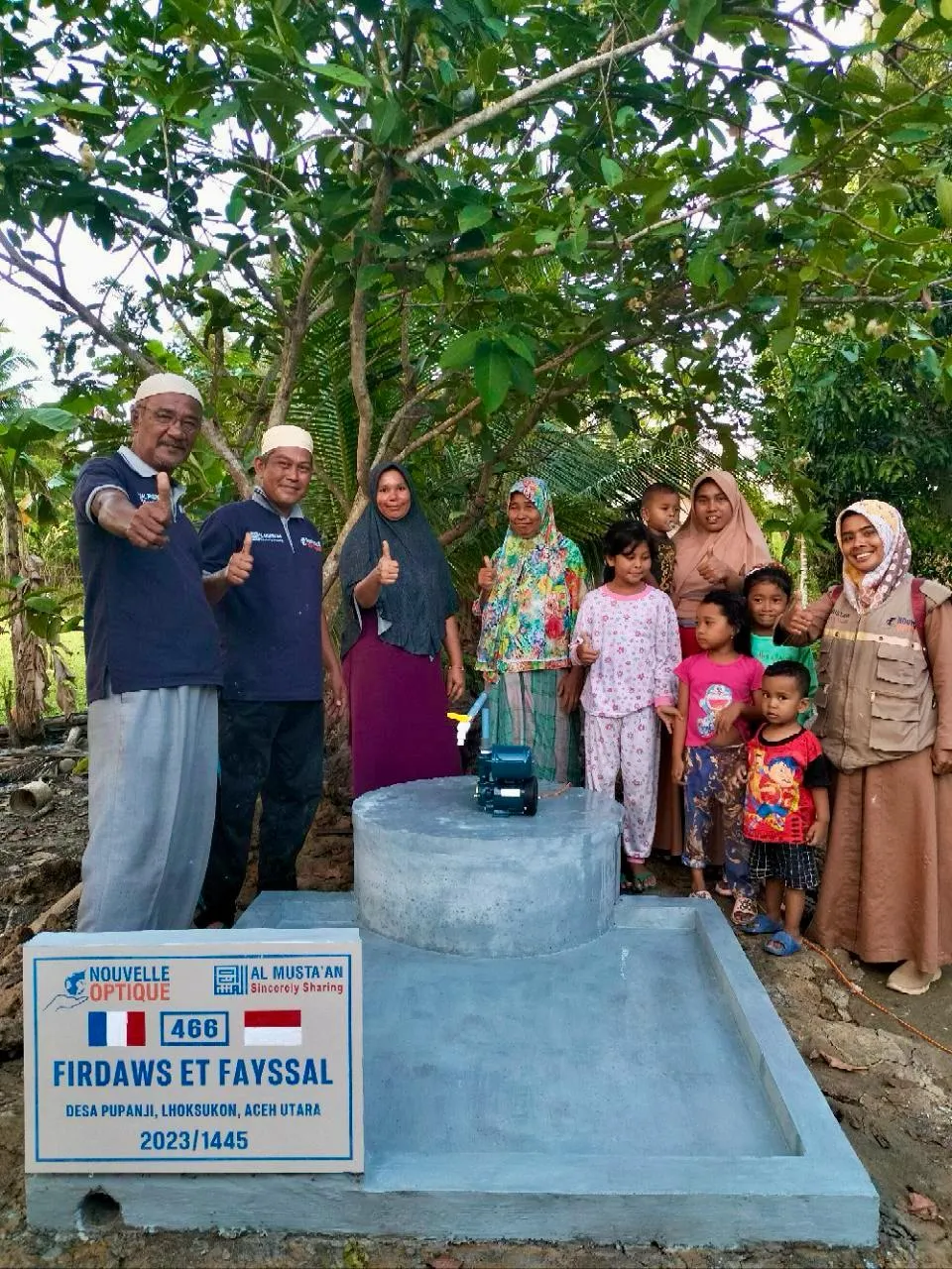 Accès à l'eau potable - 661 puits et 39 réservoirs, Indonésie