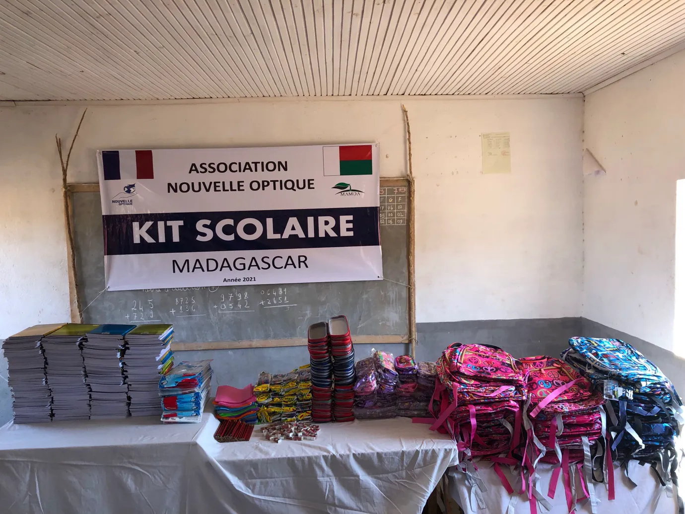 4 écoles primaires, 440 élèves, Madagascar