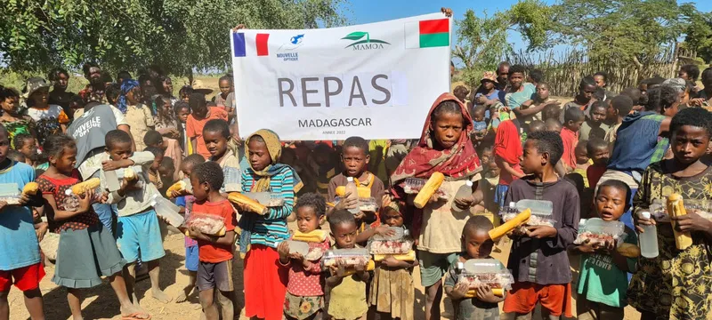 26 350 repas chauds et 600 colis, Madagascar
