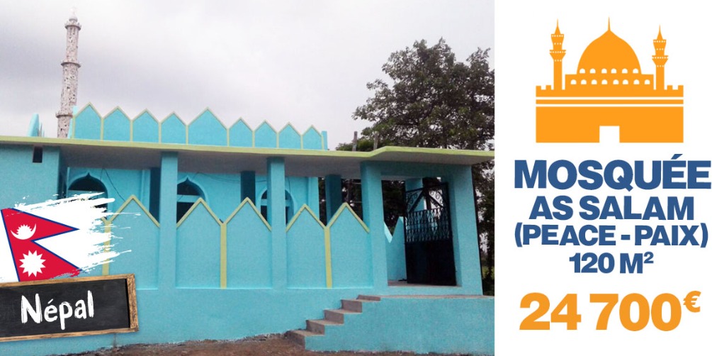 Collecte Mosquée Népal 120m2 « as salam – peace »
